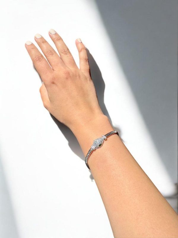 Pulsera Vibora Plateada - Imagen 3