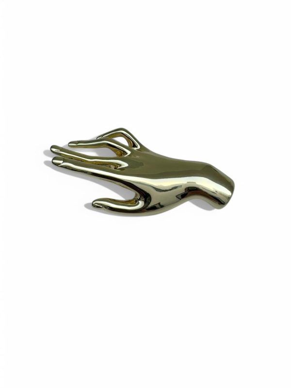 Broche Mano Dorada