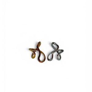 KIT de Anillos abierto dorado y plateado