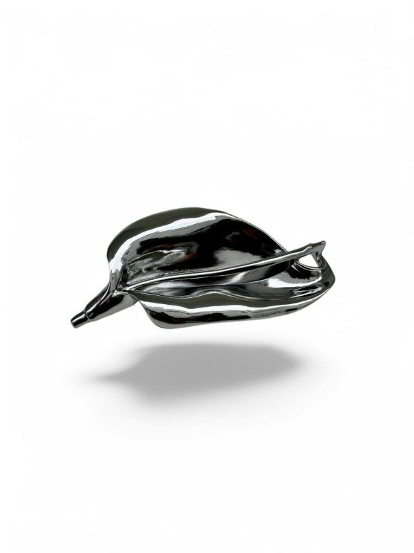 Broche Anturio Plateado