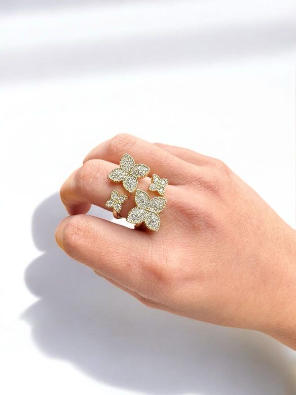 Anillo Flor Doble - Imagen 2
