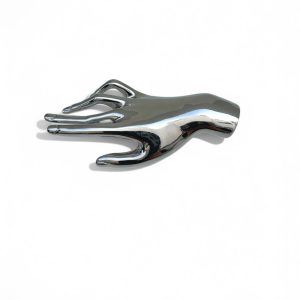 Broche Mano Plateada
