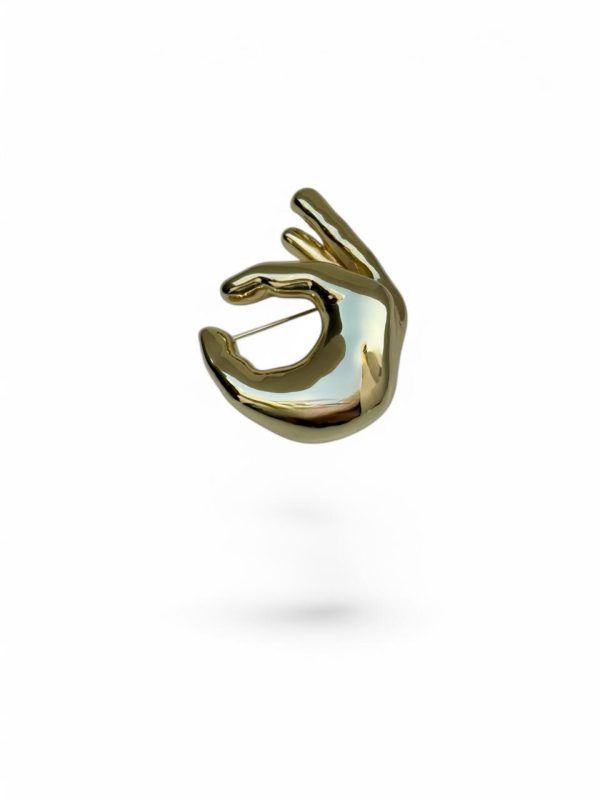 Broche Ok  Dorada