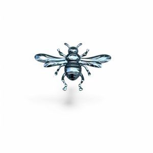Broche Abeja Plateada
