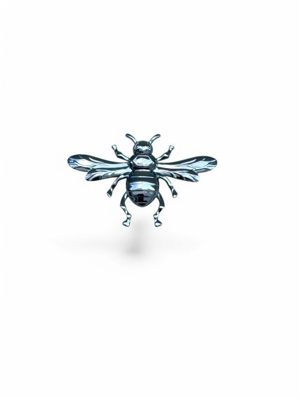 Broche Abeja Plateada