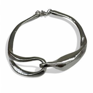 Collar Nudos Plateado