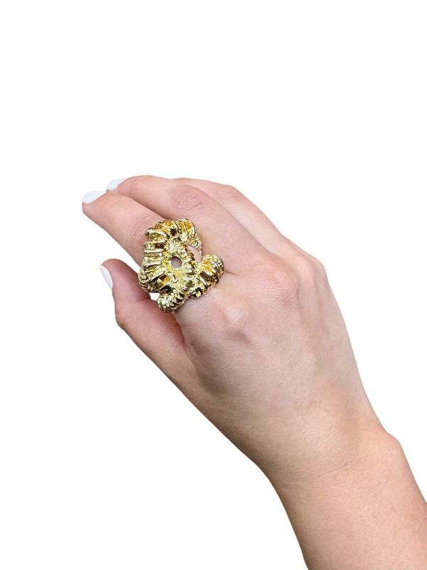 Anillo Chunky Dorado - Imagen 3