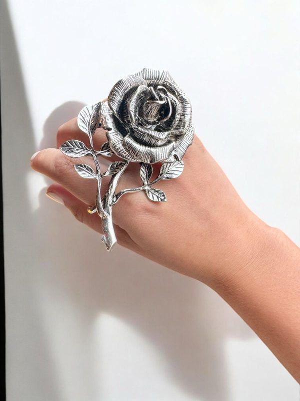 Anillo Flor Rosa - Imagen 3