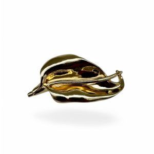 Broche Anturio Dorado