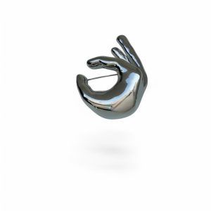 Broche Ok Plateada