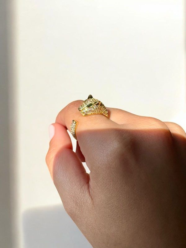 Anillo Pantera Dorado