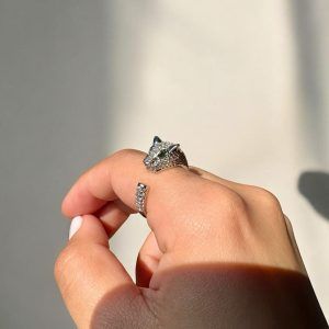 Anillo Pantera Plateado