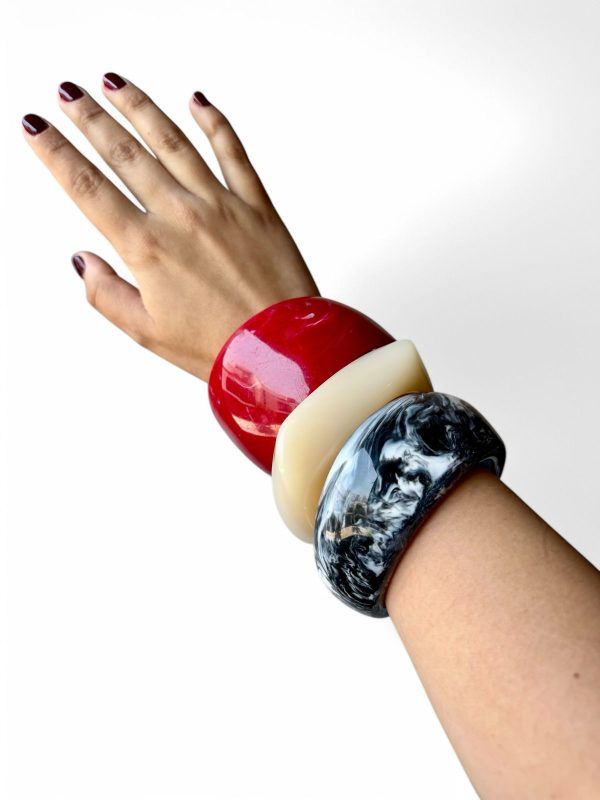 Pulsera Acrilico Blanca - Imagen 3
