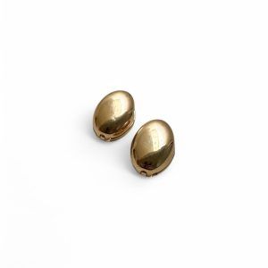 Aretes Clip Ovalo Dorado