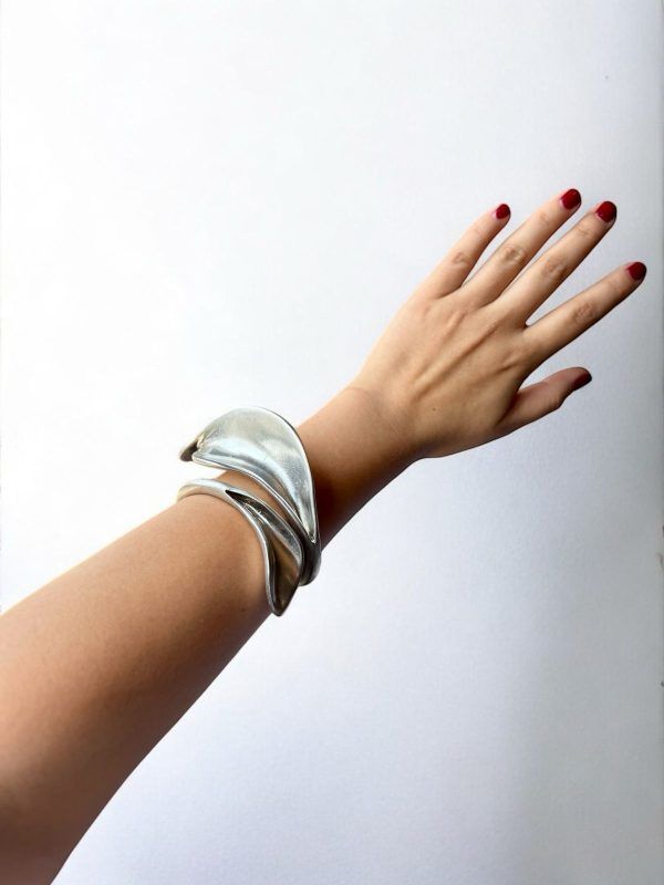 Pulsera Hoja Plateada Seco - Imagen 4