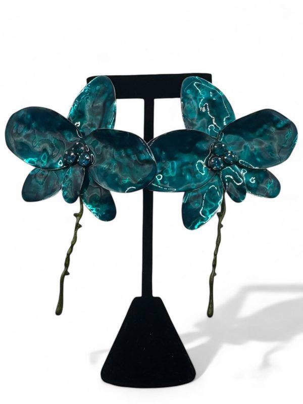 Flores Azules con tallo