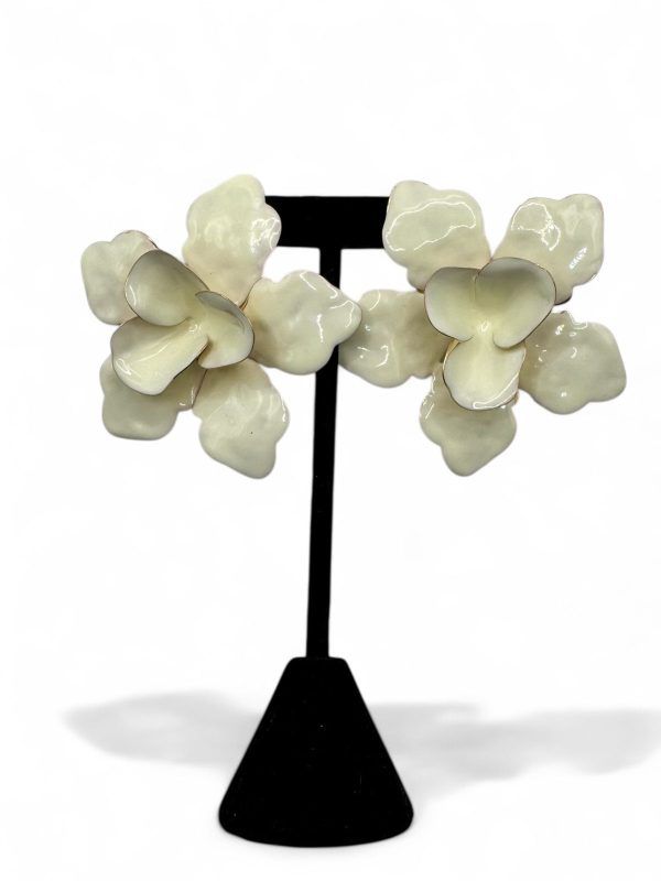 Flores Blancas Brillosas