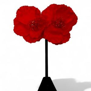Flores Roja de Tela