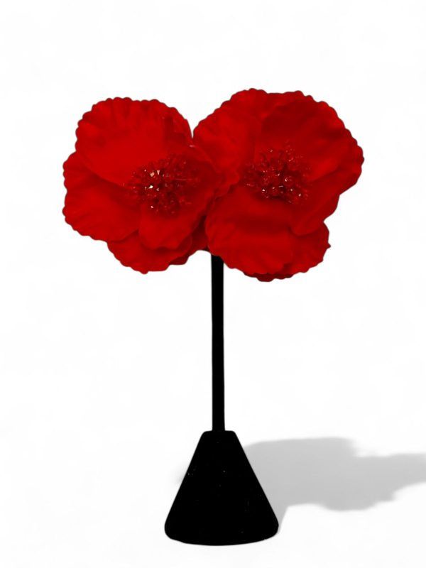 Flores Roja de Tela